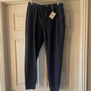 Faherty Dark Blue Jogger Pants Sz M.  NWT